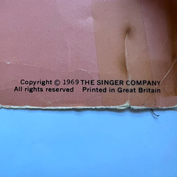 Original Instruction Booklet for Singer Stylist Sewing Machine 1969 Model 478 - Picture 9 of 9